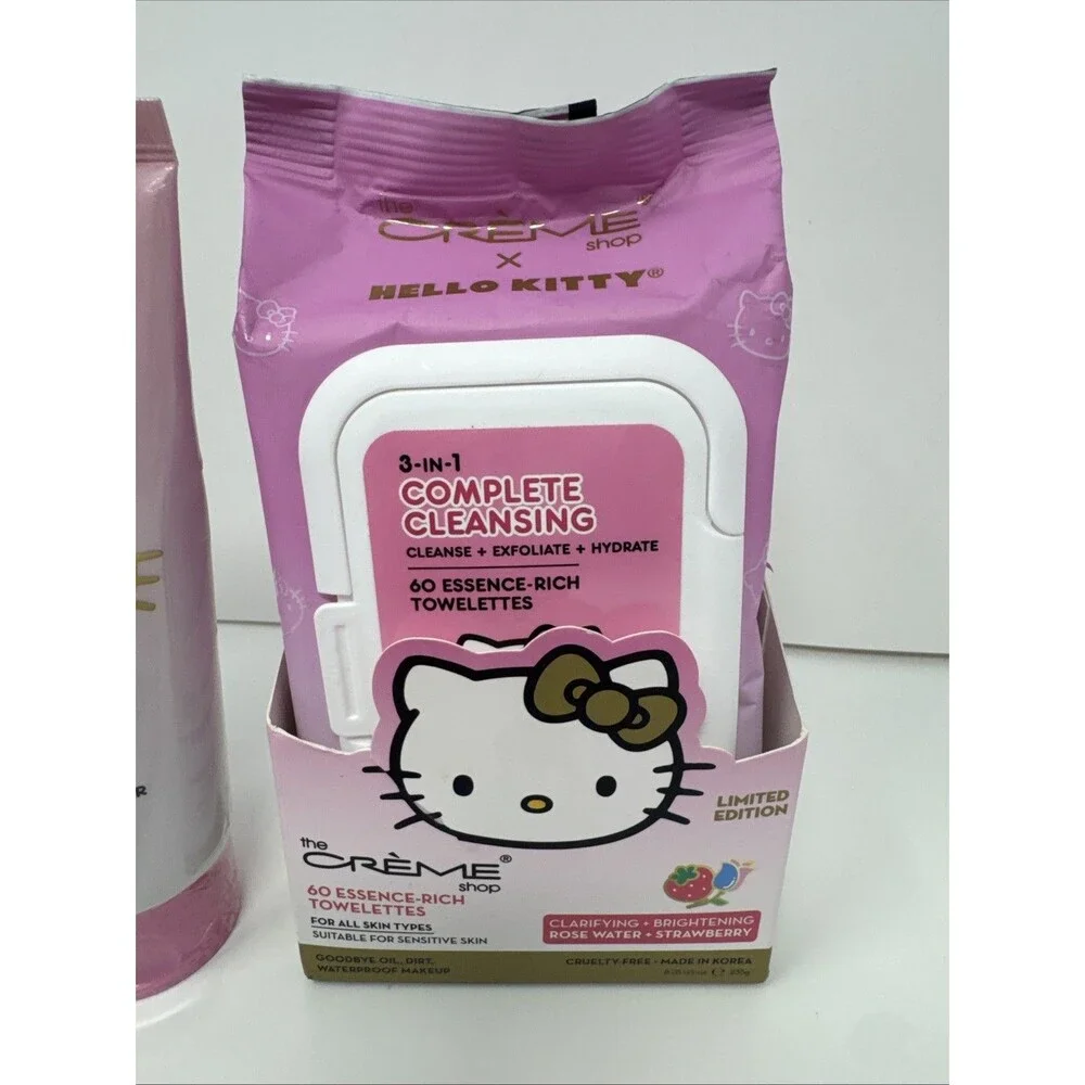 The Crème Shop x Hello Kitty Skincare Collection 9 Pack NEW SEALED pink water